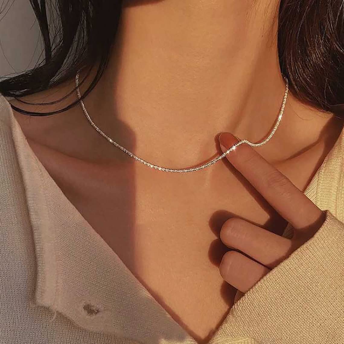 Small Pearl Layered Choker Necklace