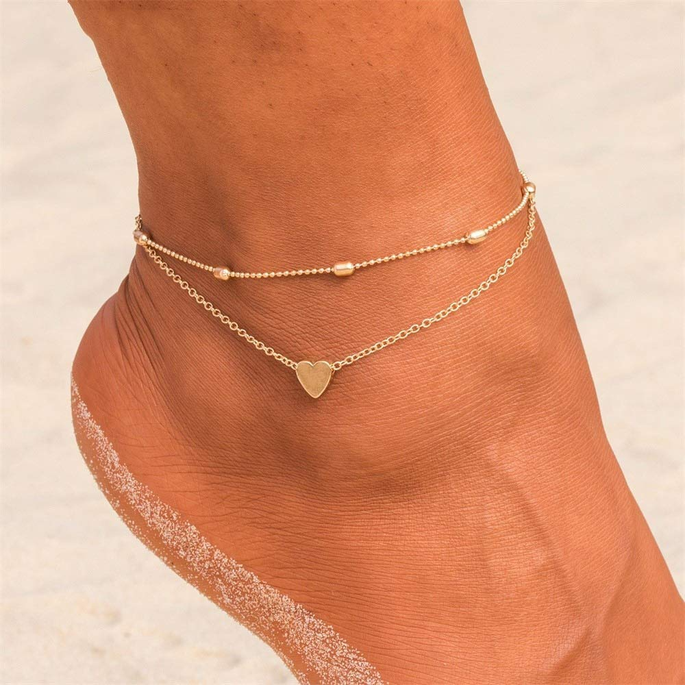 M MOOHAM Tiny Ankle Bracelets for Women - 14K Gold Filled Figaro Chain  Initial Anklets for Women Gold Anklets Layared Ankle Bracelets for Women  Initial Anklet Alphabet Ankle Bracelets with Initials S :