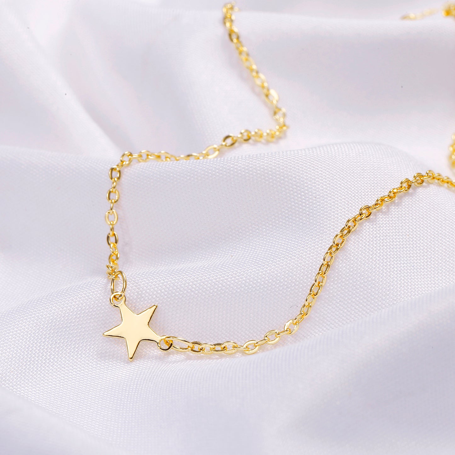 TASISO Tiny Star Pendant Necklace