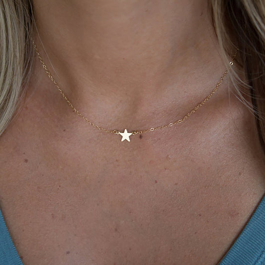 TASISO Tiny Star Pendant Necklace